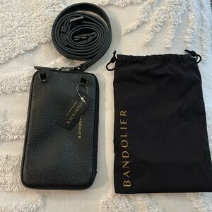 NWT Bandolier Pebble Leather Pouch w/ Strap